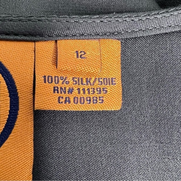 Tory Burch Silk Sleeveless Top with Tie Waist Size 12 - Picture 9 of 13